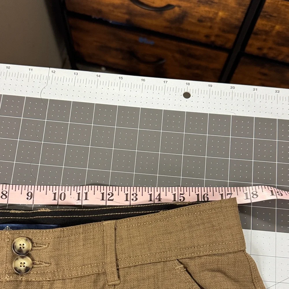 EUC Democracy Absolution Wide Leg Ankle Length Lightweight Brown Pants - Picture 4 of 8